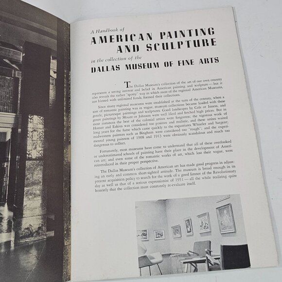 Dallas Museum Of Fine Arts American Art Exhibition Booklet 1951-1952 - Picture 4 of 6